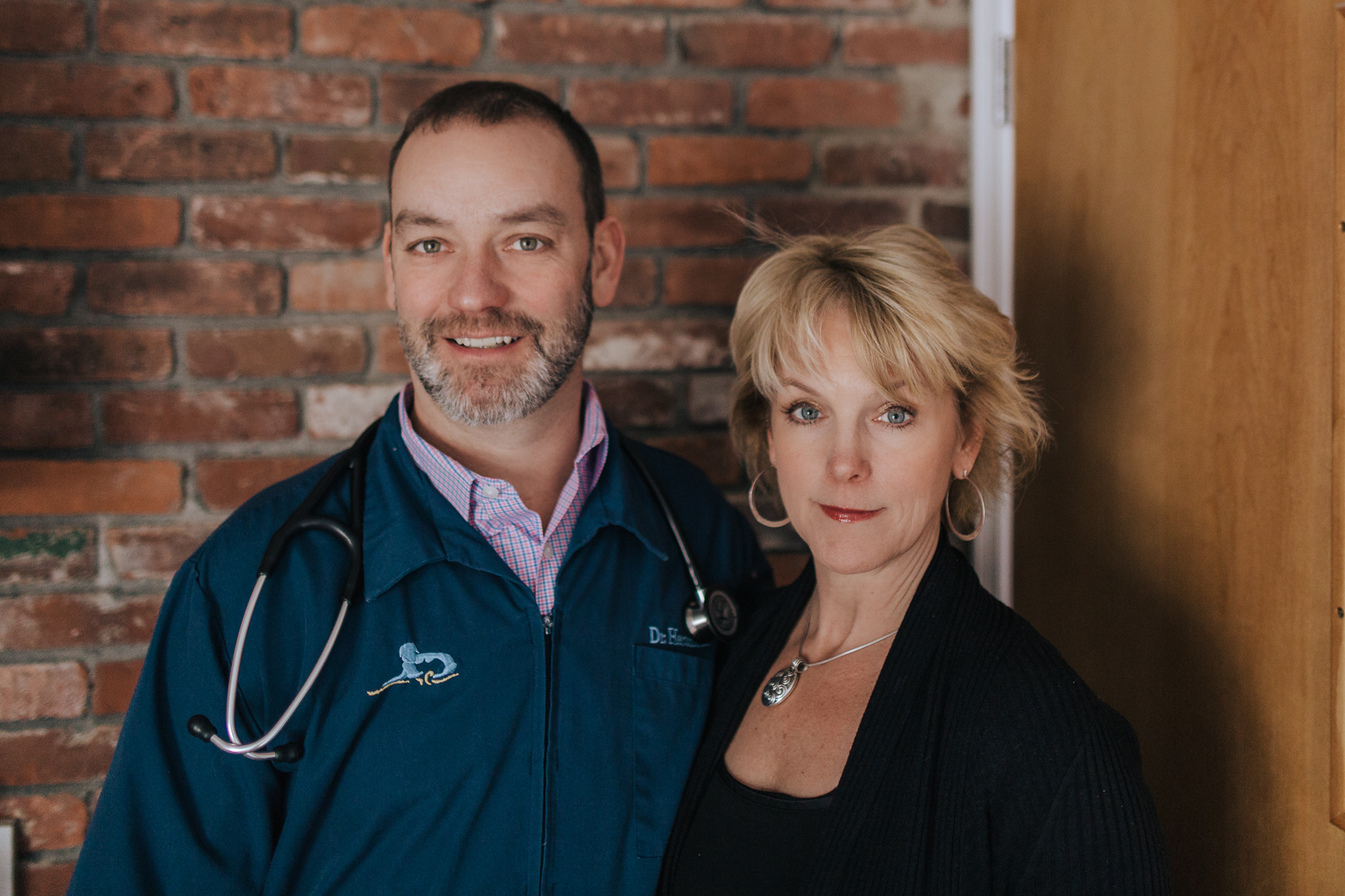Dr. Andrew Hersman and Amy, Wilbraham Animal Hospital, East Springfield Veterinary Hospital